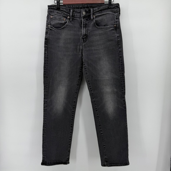 American Eagle Original Straight Jeans Mens 31x30 Black Ne(x)t Level Flex 1676 - Picture 2 of 16